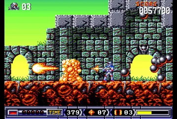 Turrican II - The Final Fight_Disk1 screen shot game playing